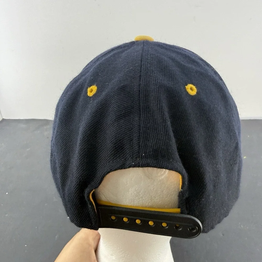 Zephyr Iowa Hawkeyes Oversized Logo Snapback Hat Black Gold NCAA Cap OSFM